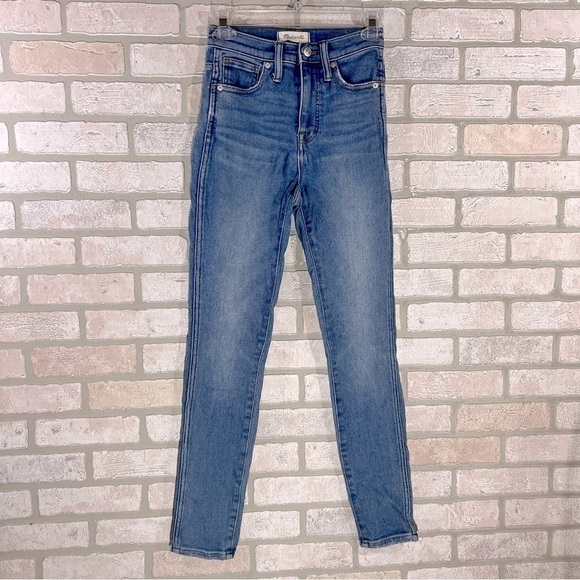 Madewell 10” High Rise Skinny Jeans in Hamden Wash Size 23 - Picture 5 of 12